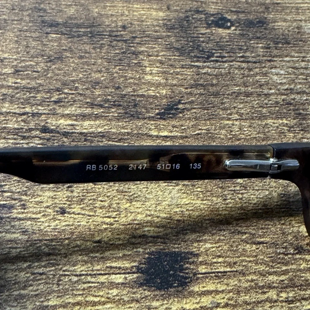 Ray Ban RB5052 Eyeglass/Sunglass Frames 51 [] 16-135MM w/ Yellow Ray Ban Case‎